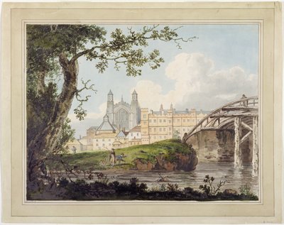 Eton College von Datchet Road, ca. 1790 von Thomas Girtin